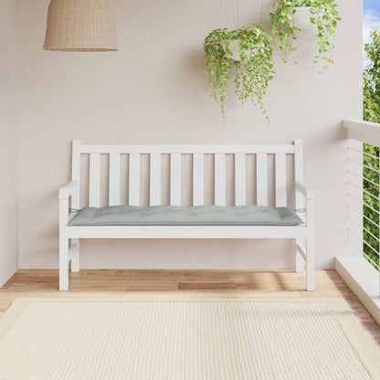 Cuscino Panca Giardino Grigio Chiaro MÃ©lange 150x50x7cm Tessuto