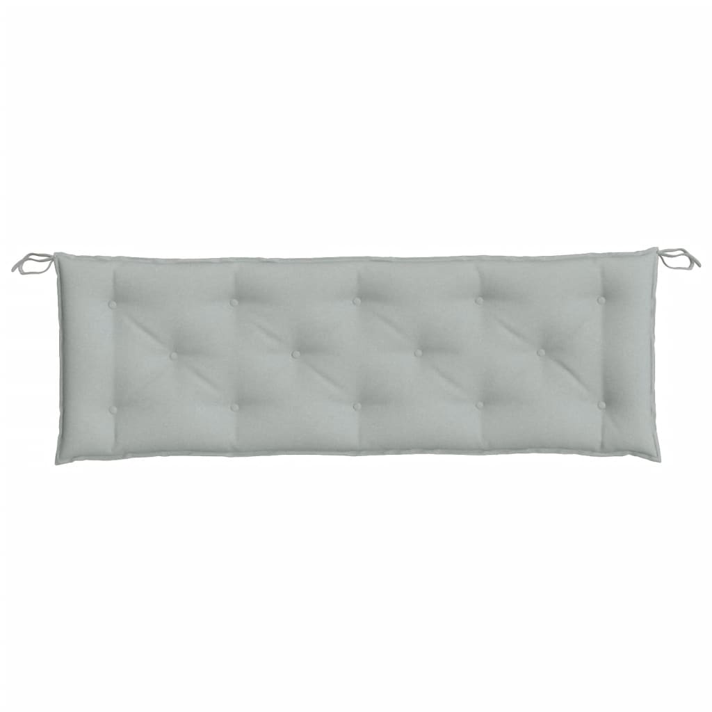 Cuscino Panca Giardino Grigio Chiaro MÃ©lange 150x50x7cm Tessuto
