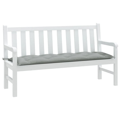 Cuscino Panca Giardino Grigio Chiaro MÃ©lange 150x50x7cm Tessuto