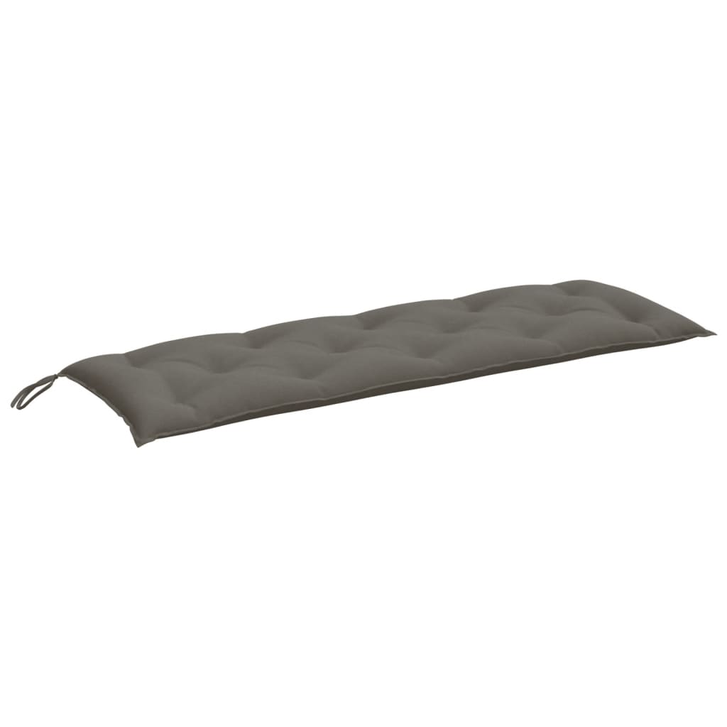 Cuscino Panca Giardino Grigio Scuro MÃ©lange 150x50x7 cm Tessuto