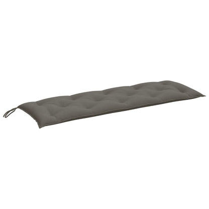 Cuscino Panca Giardino Grigio Scuro MÃ©lange 150x50x7 cm Tessuto