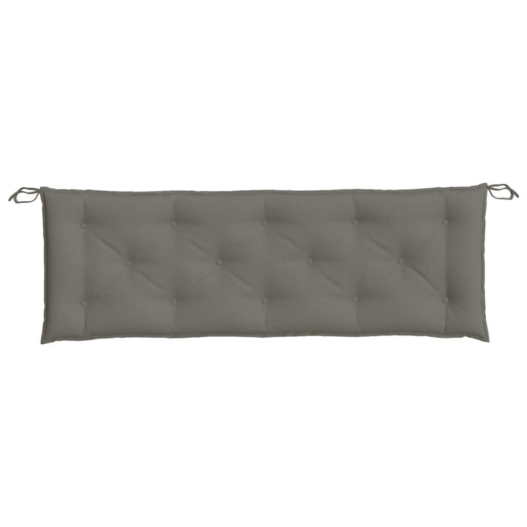 Cuscino Panca Giardino Grigio Scuro MÃ©lange 150x50x7 cm Tessuto