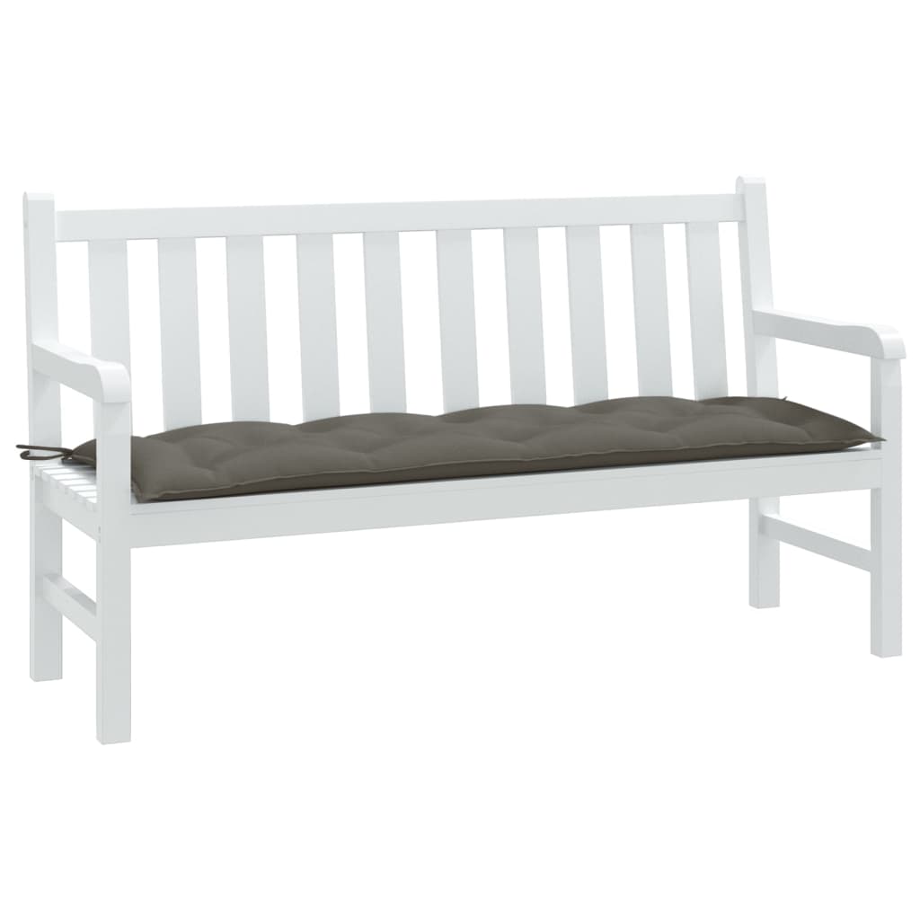 Cuscino Panca Giardino Grigio Scuro MÃ©lange 150x50x7 cm Tessuto