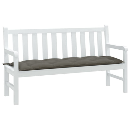 Cuscino Panca Giardino Grigio Scuro MÃ©lange 150x50x7 cm Tessuto