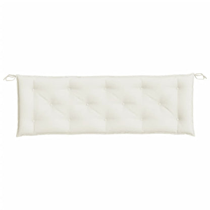 Cuscino per Panca da Giardino Crema MÃ©lange 150x50x7 cm Tessuto