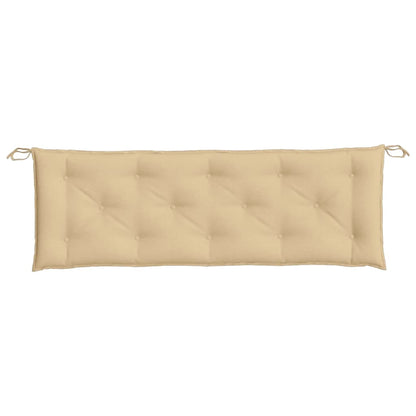 Cuscino Panca da Giardino Beige MÃ©lange 150x50x7 cm in Tessuto