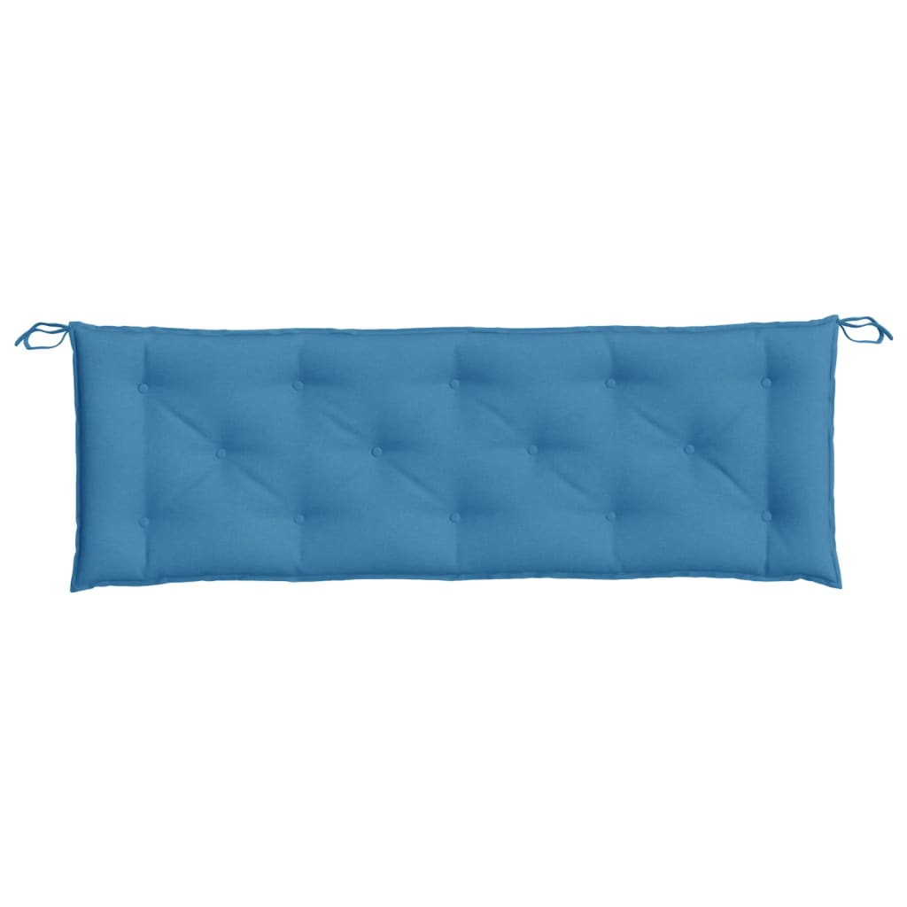 Cuscino Panca da Giardino Blu MÃ©lange 150x50x7 cm in Tessuto