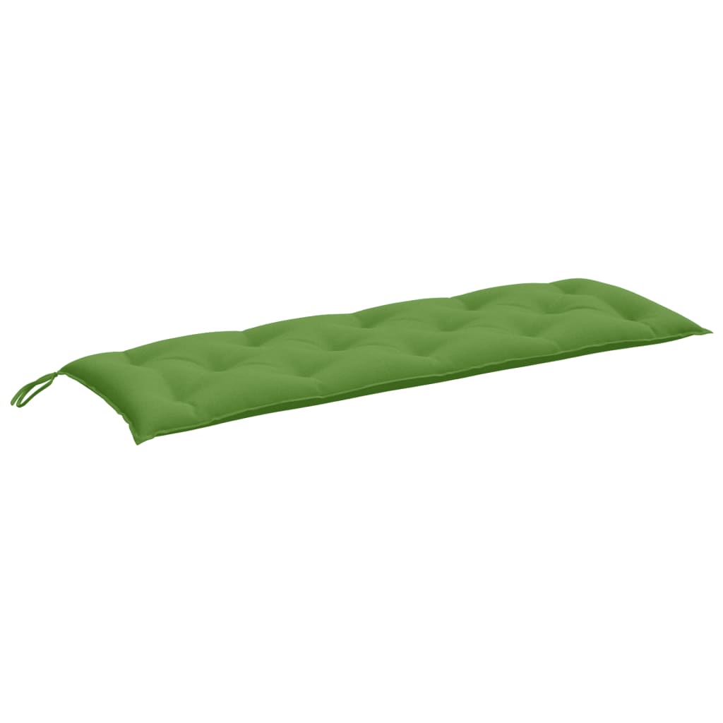 Cuscino Panca da Giardino Verde MÃ©lange 150x50x7 cm in Tessuto