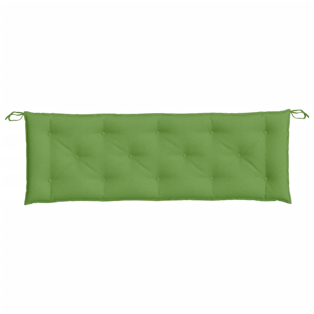 Cuscino Panca da Giardino Verde MÃ©lange 150x50x7 cm in Tessuto