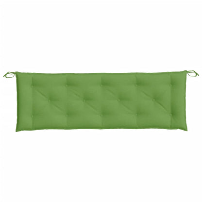Cuscino Panca da Giardino Verde MÃ©lange 150x50x7 cm in Tessuto