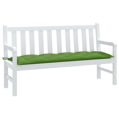 Cuscino Panca da Giardino Verde MÃ©lange 150x50x7 cm in Tessuto