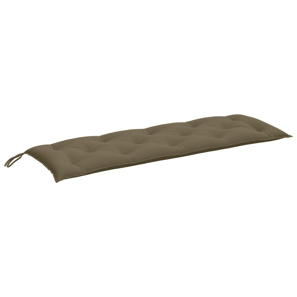Cuscino Panca da Giardino Tortora MÃ©lange 150x50x7cm in Tessuto
