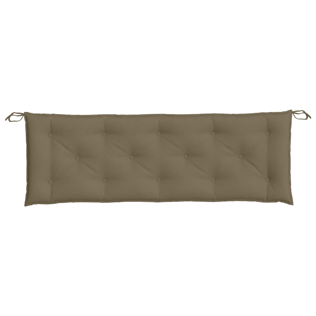 Cuscino Panca da Giardino Tortora MÃ©lange 150x50x7cm in Tessuto