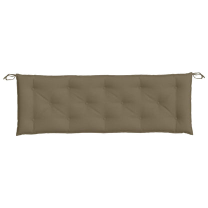 Cuscino Panca da Giardino Tortora MÃ©lange 150x50x7cm in Tessuto