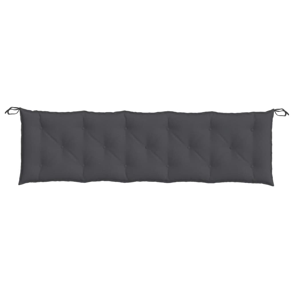 Cuscino Panca da Giardino Antracite MÃ©lange 100x50x7cm Tessuto