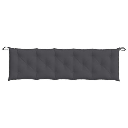 Cuscino Panca da Giardino Antracite MÃ©lange 100x50x7cm Tessuto