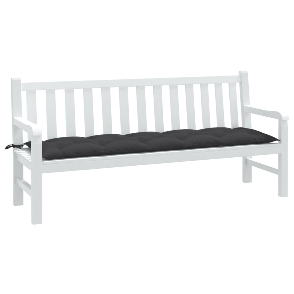 Cuscino Panca da Giardino Antracite MÃ©lange 100x50x7cm Tessuto