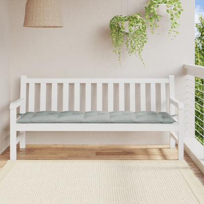 Cuscino Panca Giardino Grigio Chiaro MÃ©lange 180x50x7cm Tessuto