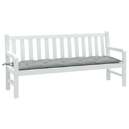 Cuscino Panca Giardino Grigio Chiaro MÃ©lange 180x50x7cm Tessuto