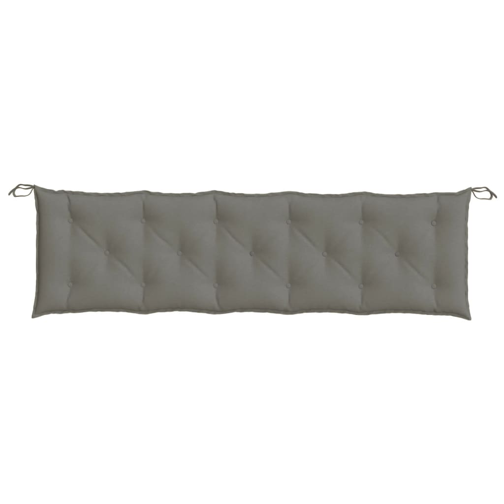 Cuscino Panca Giardino Grigio Scuro MÃ©lange 180x50x7 cm Tessuto