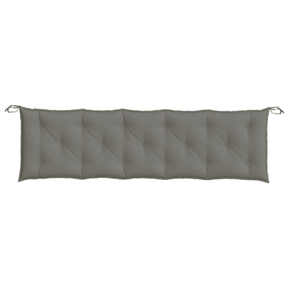 Cuscino Panca Giardino Grigio Scuro MÃ©lange 180x50x7 cm Tessuto