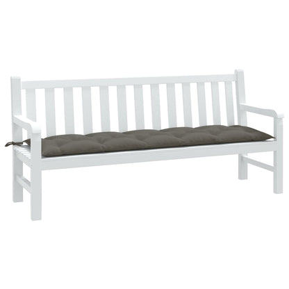 Cuscino Panca Giardino Grigio Scuro MÃ©lange 180x50x7 cm Tessuto