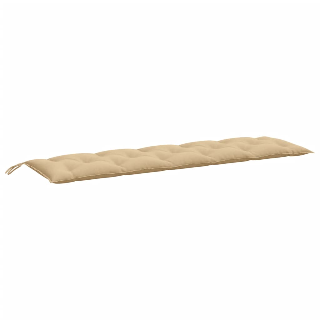 Cuscino Panca da Giardino Beige MÃ©lange 180x50x7 cm in Tessuto