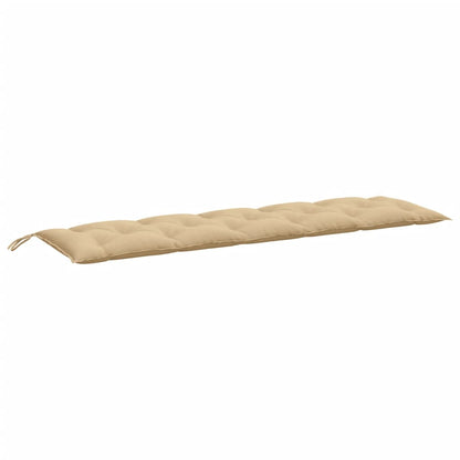 Cuscino Panca da Giardino Beige MÃ©lange 180x50x7 cm in Tessuto
