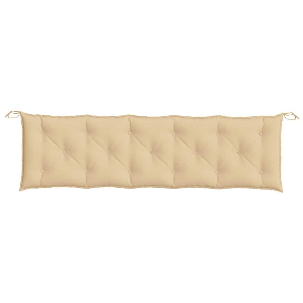 Cuscino Panca da Giardino Beige MÃ©lange 180x50x7 cm in Tessuto