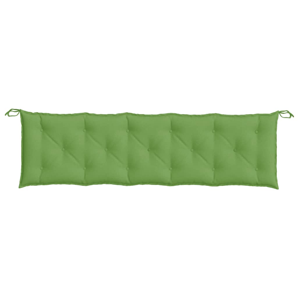 Cuscino Panca da Giardino Verde MÃ©lange 180x50x7 cm in Tessuto