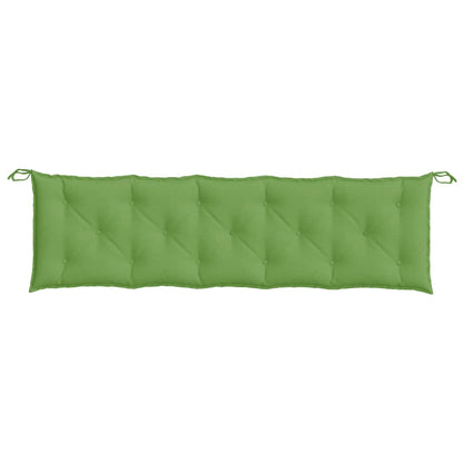 Cuscino Panca da Giardino Verde MÃ©lange 180x50x7 cm in Tessuto