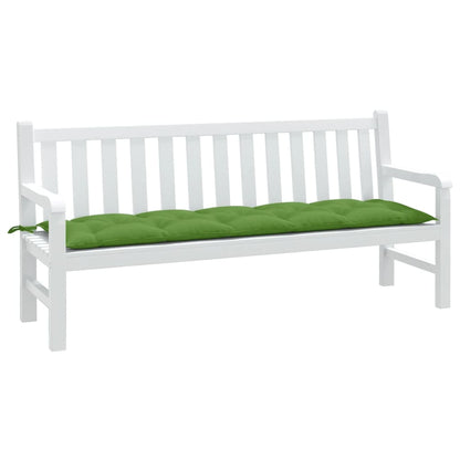 Cuscino Panca da Giardino Verde MÃ©lange 180x50x7 cm in Tessuto