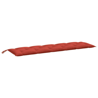 Cuscino Panca da Giardino Rosso MÃ©lange 180x50x7 cm in Tessuto