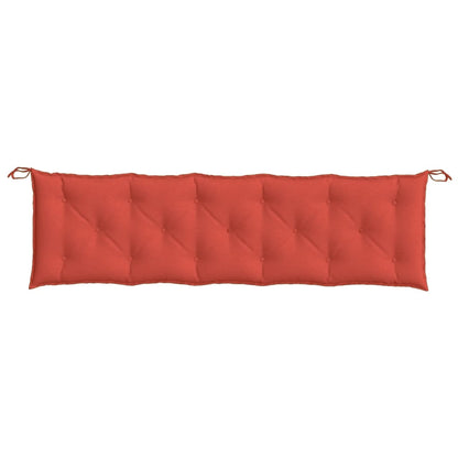 Cuscino Panca da Giardino Rosso MÃ©lange 180x50x7 cm in Tessuto