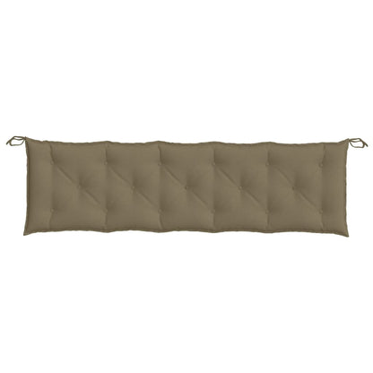 Cuscino Panca da Giardino Tortora MÃ©lange 180x50x7cm in Tessuto