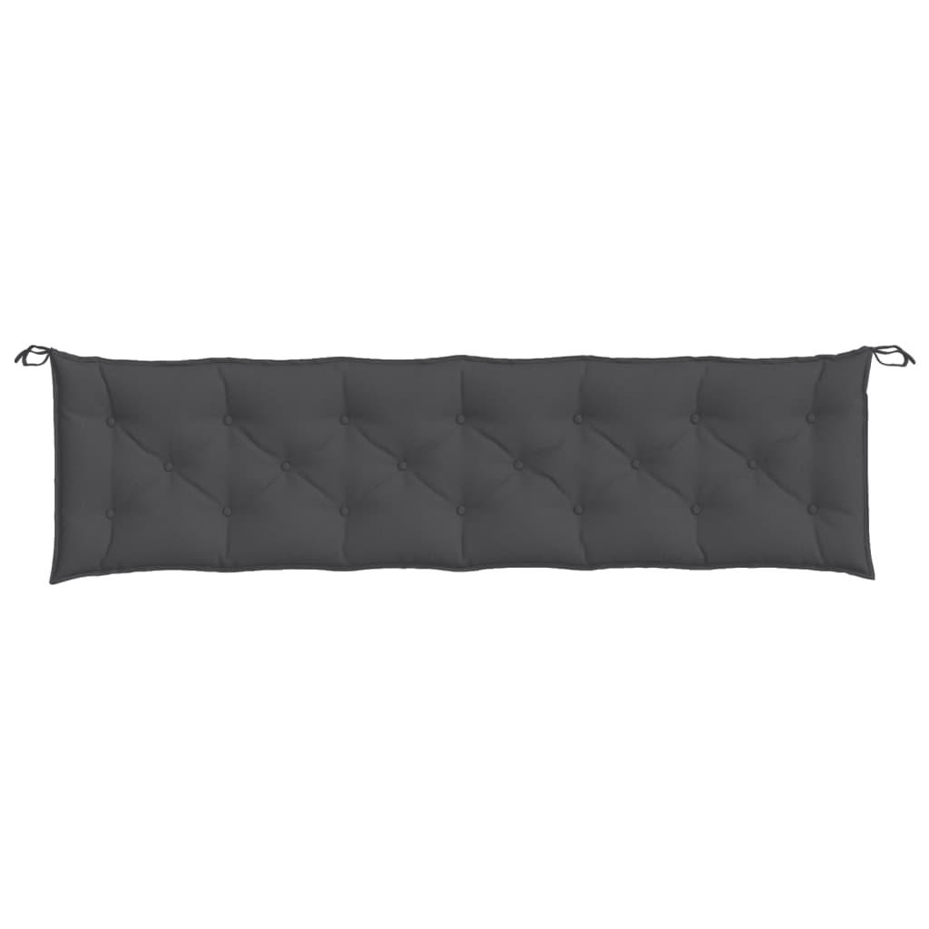 Cuscino Panca Giardino Antracite MÃ©lange 100x50x7cm Tessuto
