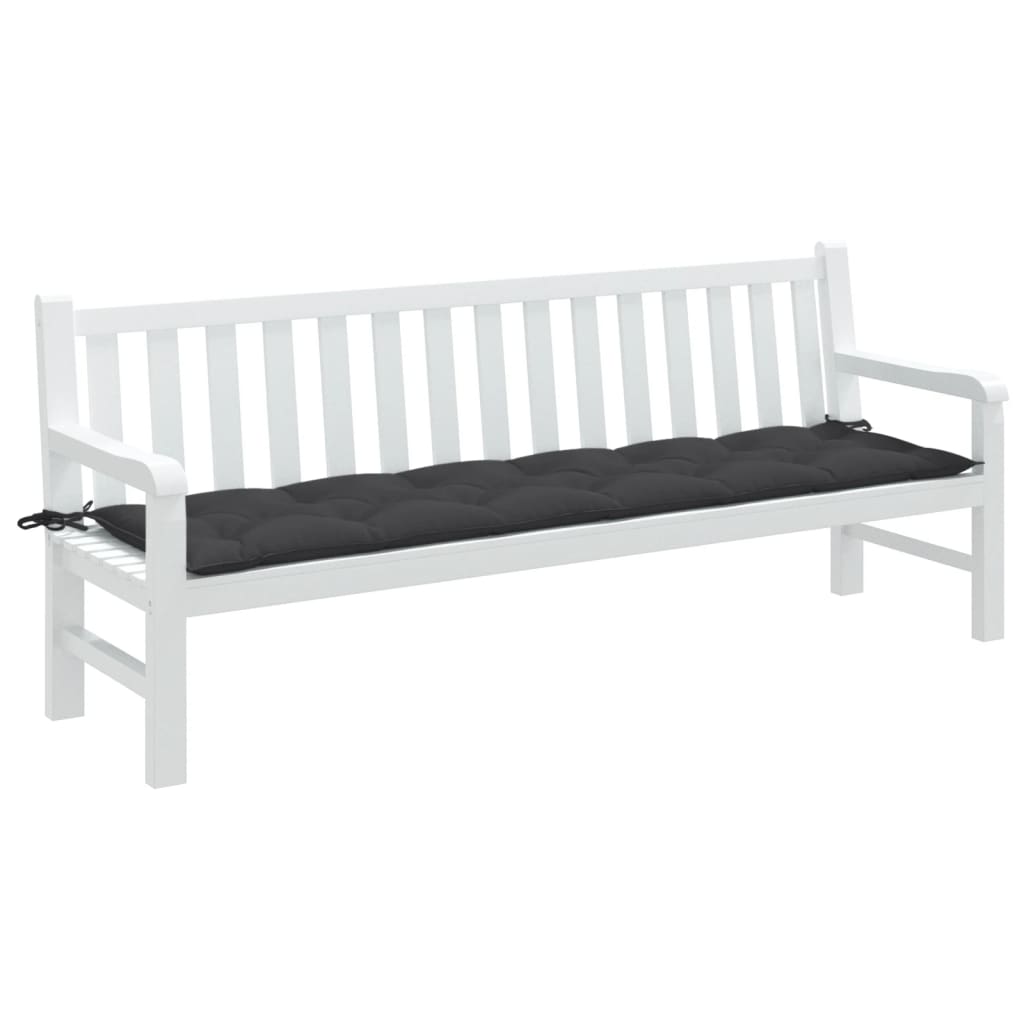 Cuscino Panca Giardino Antracite MÃ©lange 100x50x7cm Tessuto