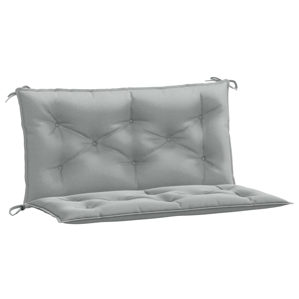 Cuscini Panca Giardino 2pz Grigio Chiaro MÃ©lange 100x50x7 cm