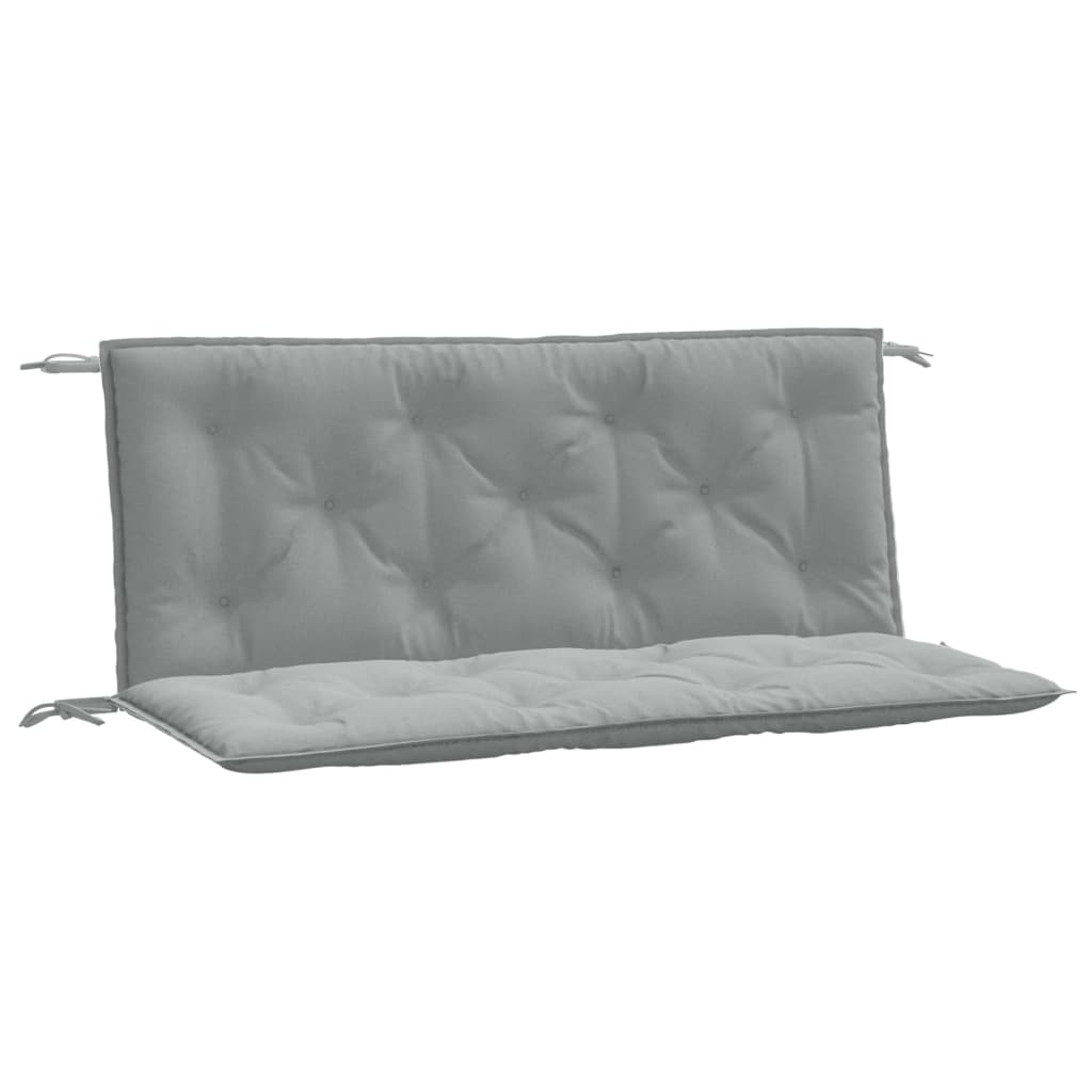 Cuscini Panca Giardino 2pz Grigio Chiaro MÃƒÂ©lange 120x50x7cm