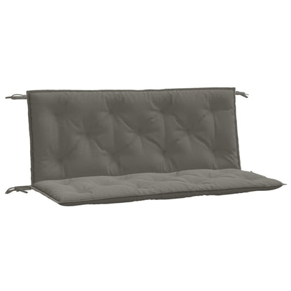 Cuscini Panca Giardino 2pz Grigio Scuro MÃ©lange 120x50x7 cm
