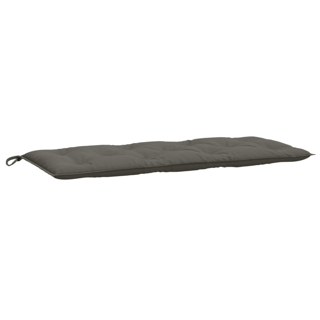 Cuscini Panca Giardino 2pz Grigio Scuro MÃ©lange 120x50x7 cm