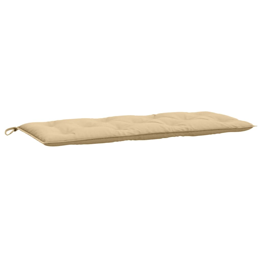 Cuscini Panca Giardino 2pz Beige MÃ©lange 120x50x7 cm in Tessuto