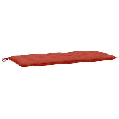 Cuscini Panca Giardino 2pz Rosso MÃ©lange 120x50x7 cm Tessuto