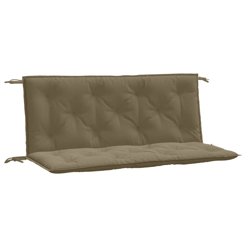 Cuscini Panca Giardino 2pz Tortora MÃƒÂ©lange 120x50x7 cm Tessuto