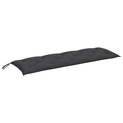 Cuscini Panca Giardino 2pz Antracite MÃ©lange 150x50x7cm Tessuto