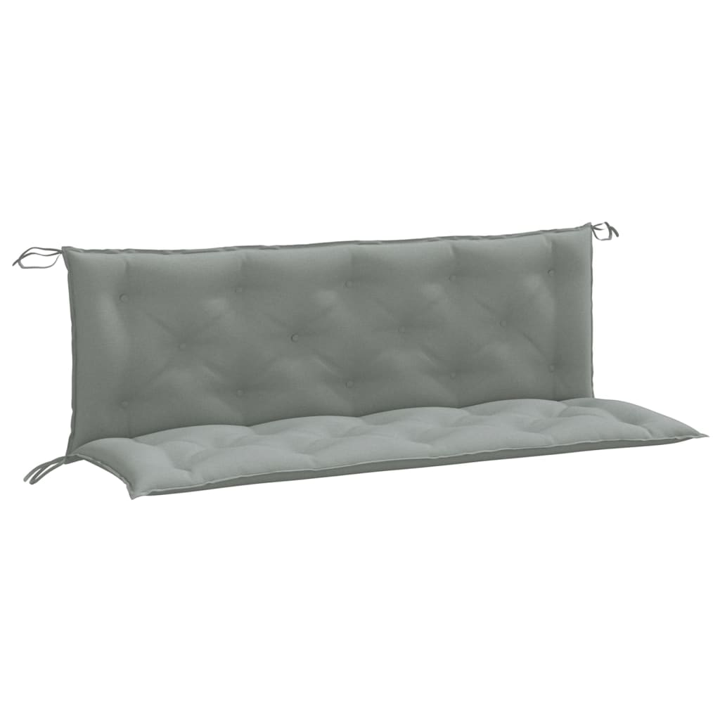 Cuscini Panca Giardino 2pz Grigio Chiaro MÃ©lange 150x50x7 cm