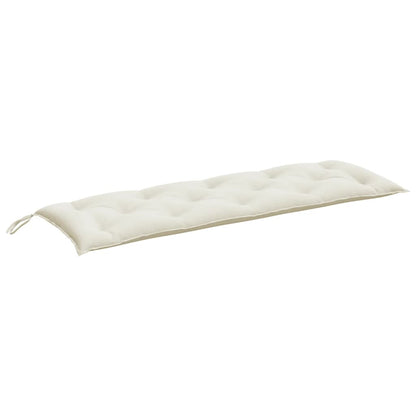 Cuscini Panca Giardino 2pz Crema MÃ©lange 150x50x7 cm Tessuto
