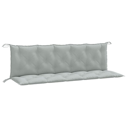 Cuscini Panca Giardino 2pz Grigio Chiaro MÃ©lange 180x50x7 cm