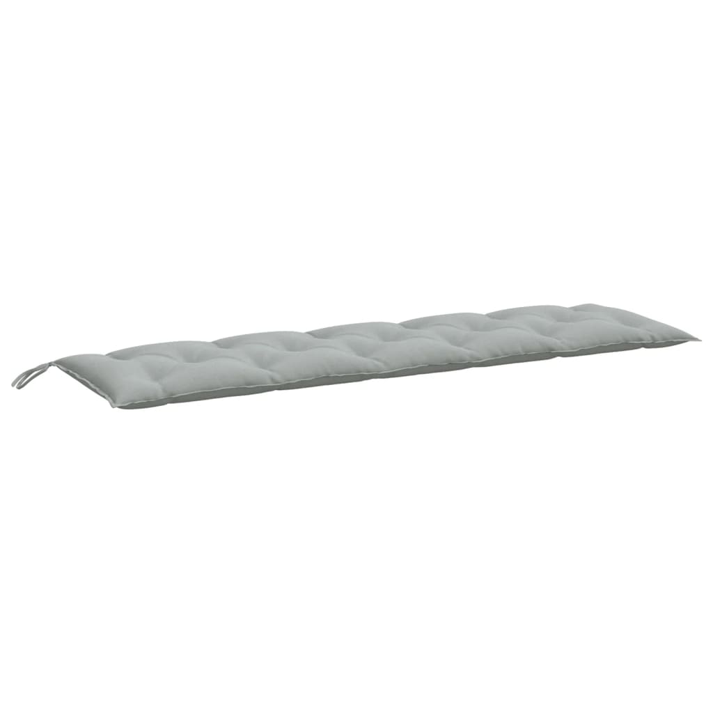 Cuscini Panca Giardino 2pz Grigio Chiaro MÃ©lange 180x50x7 cm