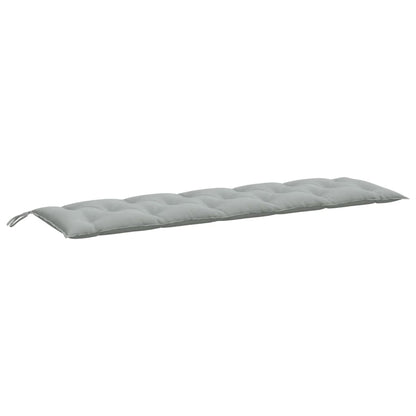 Cuscini Panca Giardino 2pz Grigio Chiaro MÃ©lange 180x50x7 cm